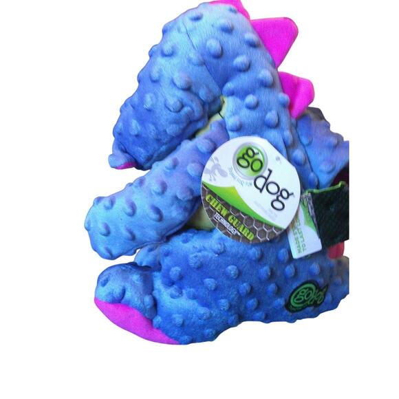 GoDog Dragons Chew Guard Squeaky Plush Dog Toy - Picture 2 of 8